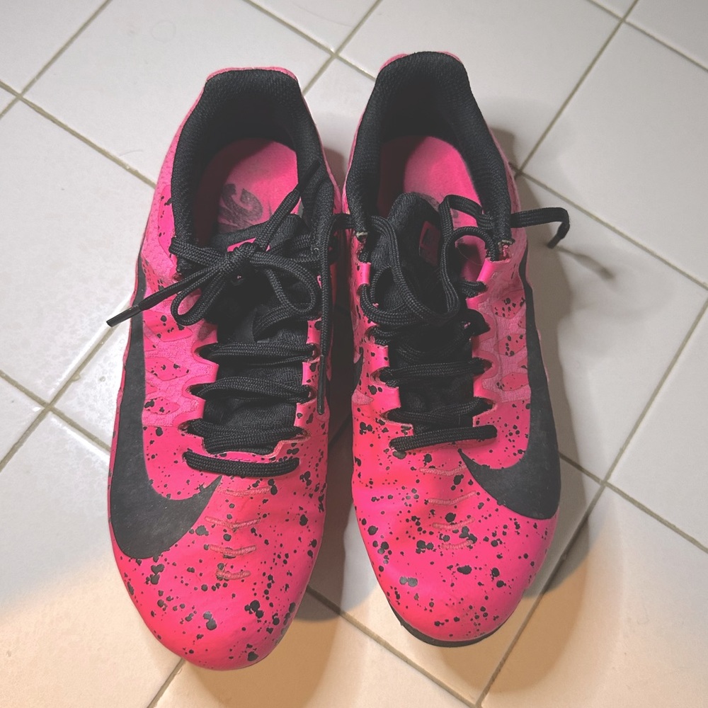Pink Nike Athletic track shoes. Track spikes women’s size 6